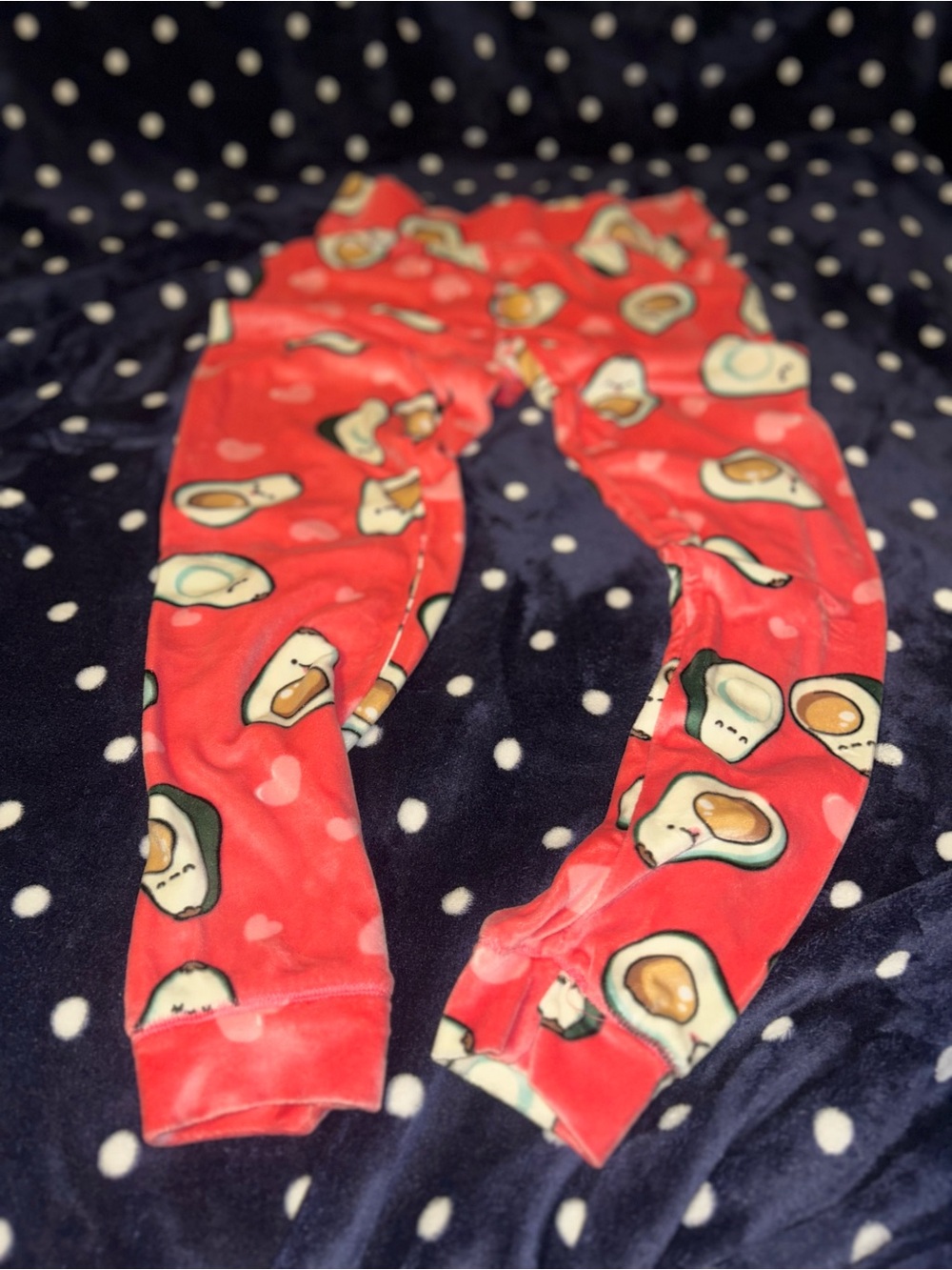 Pink Avocado Print Pajama Pants